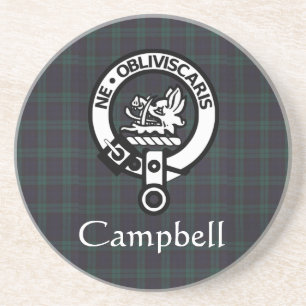 Posavasos Insignia Escudo Campbell y Tartán escoceses