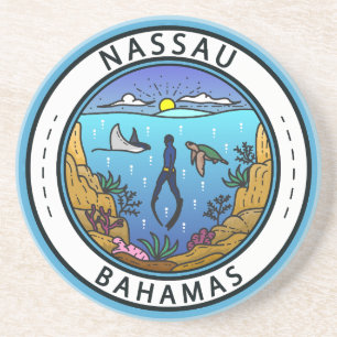 Posavasos Insignia Scuba de Nassau Bahamas
