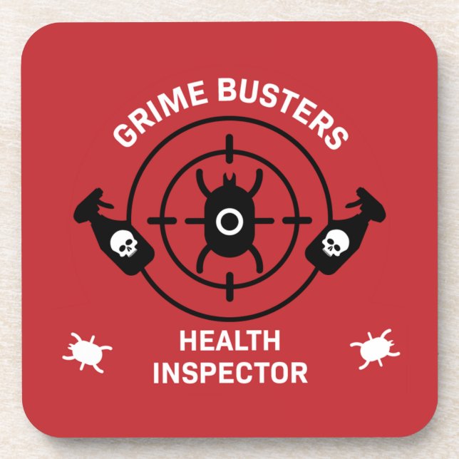 Posavasos Inspector de salud (Frente)