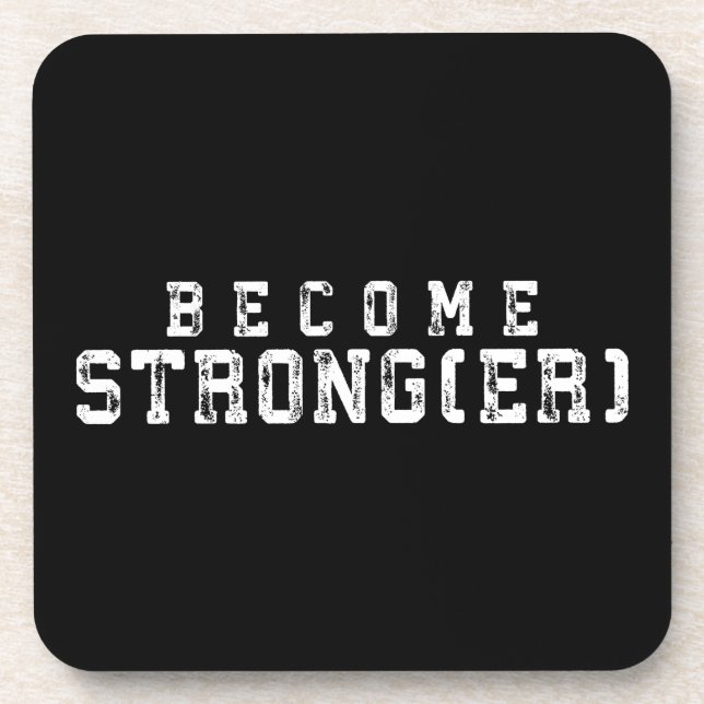 Posavasos Inspiración para Levantar el Peso - Hacerse más fu (Frente)