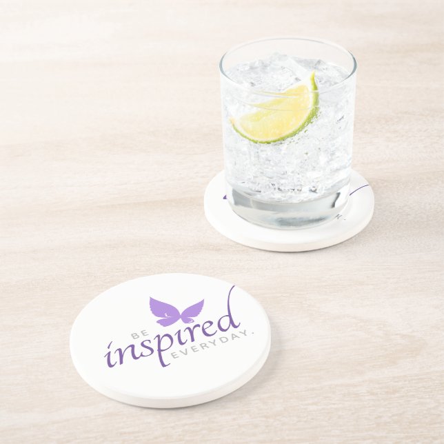 Posavasos Inspirador inspirarse en la mariposa cotidiana (Lado)