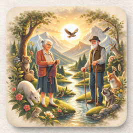 Posavasos Inspirational Coaster “Growing Old Is a Privilege