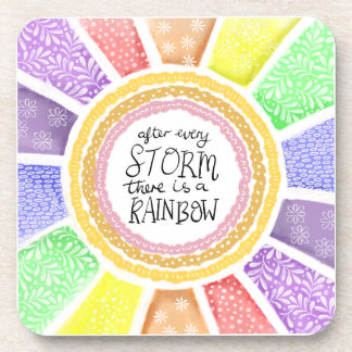 Posavasos Inspirational Quote – “After Every Storm there is 