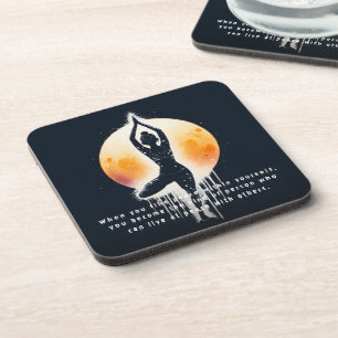 Posavasos Instructor de Meditación de Yoga Postura del Árbol