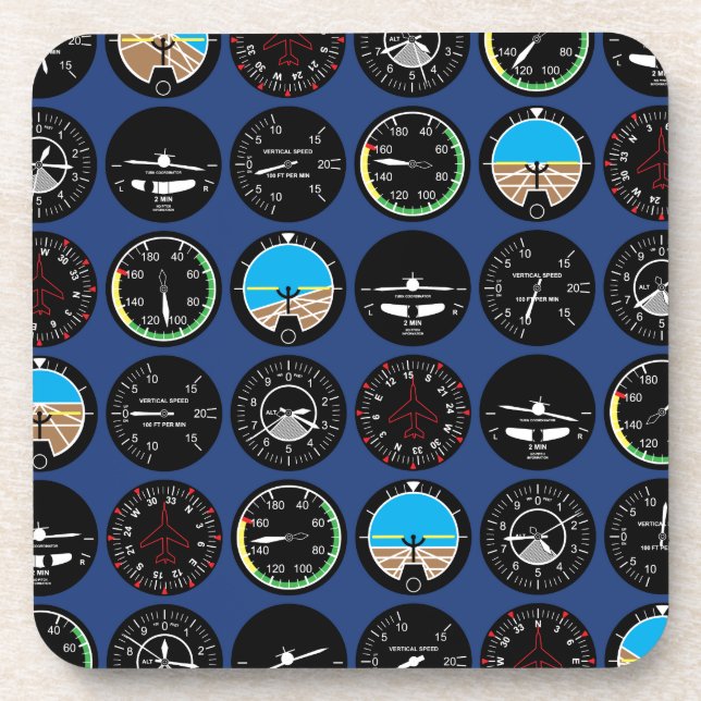 Posavasos Instrumentos de vuelo (Frente)