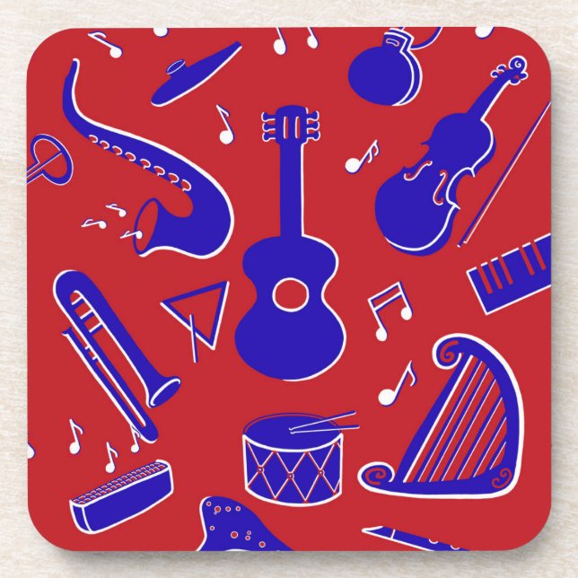 Posavasos Instrumentos musicales (Frente)