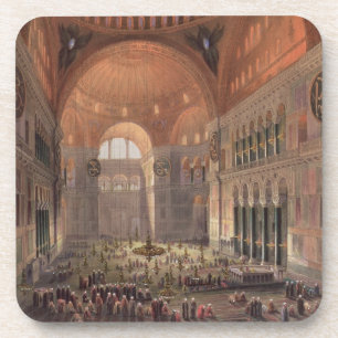 Posavasos Interior de Haghia Sophia, Constantinopla, pub. 18