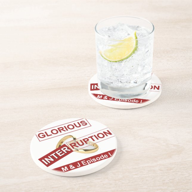 Posavasos Interrumpición Gloriosa Buen día, mejores regalos  (Lado)