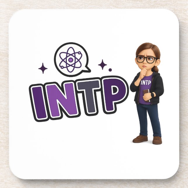 Posavasos INTP — A Mente Investigadora (Frente)