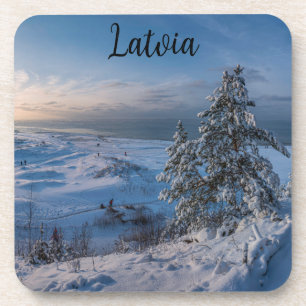 Posavasos Invierno de nieve Costa del Mar Báltico