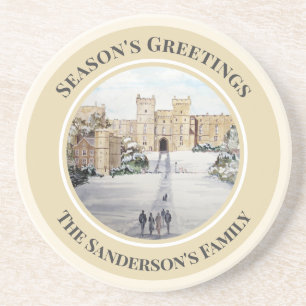 Posavasos Invierno en el paisaje del castillo de Windsor