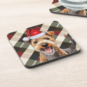 Posavasos Invierno temática Lakeland Terrier fiesta