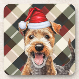 Posavasos Invierno temática Lakeland Terrier fiesta