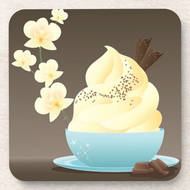 Posavasos Invitación del helado (Frente)