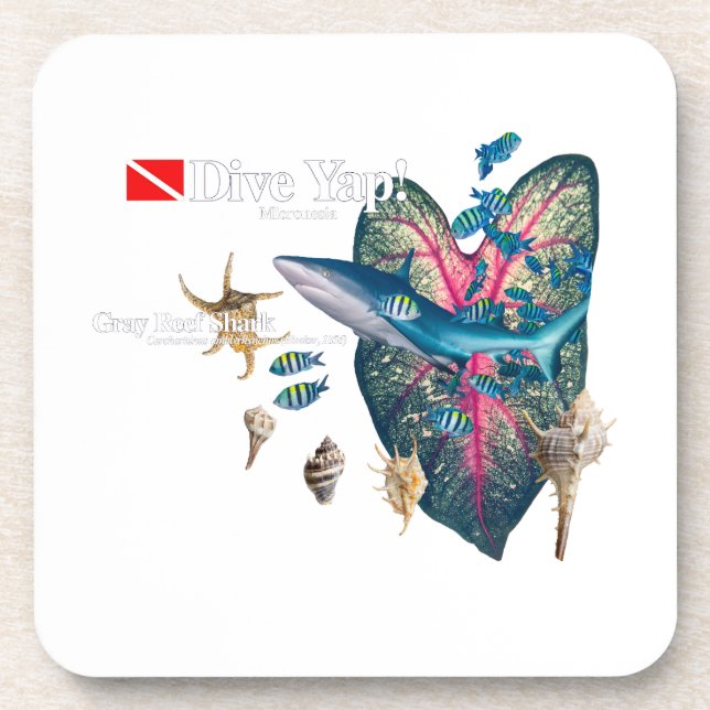 Posavasos Invitación tropical (Frente)