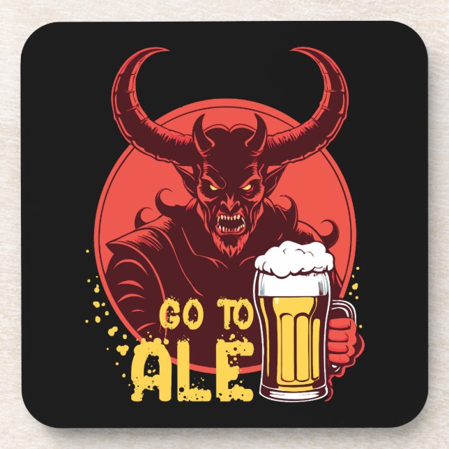 Posavasos Ir A Ale - Beer Satan (Frente)