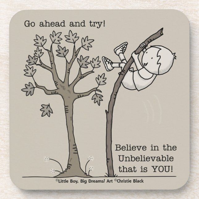 Posavasos Ir adelante e intentar (Frente)