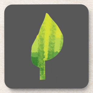 Posavasos Ir diseño ecológico ecológico de la hoja de diseño