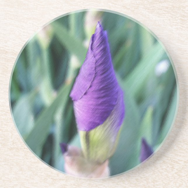 Posavasos iris bud púrpura (Frente)