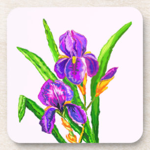 Posavasos Iris Flower Coaster