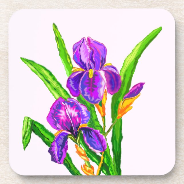 Posavasos Iris Flower Coaster (Frente)