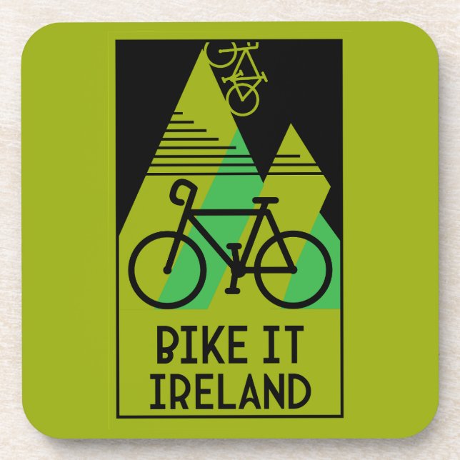 Posavasos Irlanda en bicicleta (Frente)
