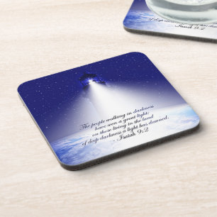 Posavasos Isaiah 9:2 Foto de Navidades