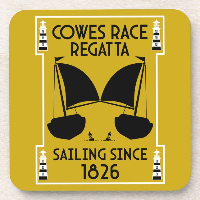 Posavasos Isla Cowes de Wight Yacht Regatta (Frente)