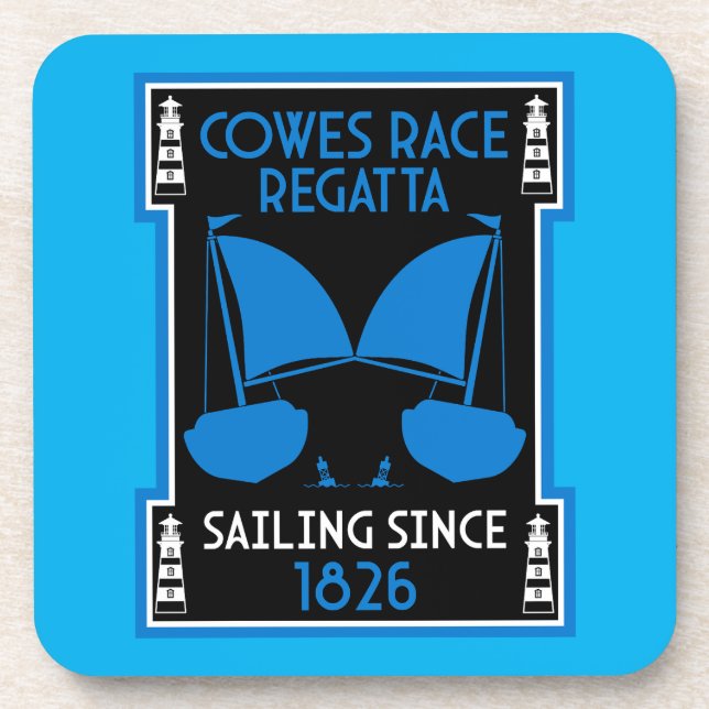 Posavasos Isla Cowes de Wight Yacht Regatta (Frente)