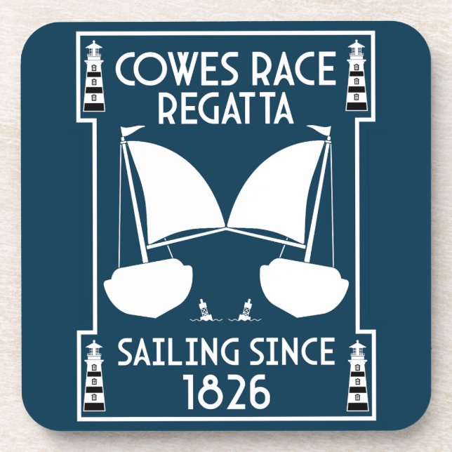 Posavasos Isla Cowes de Wight Yacht Regatta (Frente)