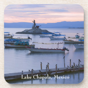 Posavasos Isla del Lago Chapala y muelle