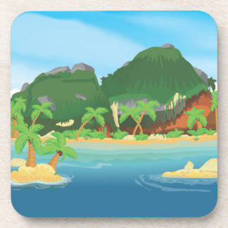 Posavasos Isla del Tesoro Tropical