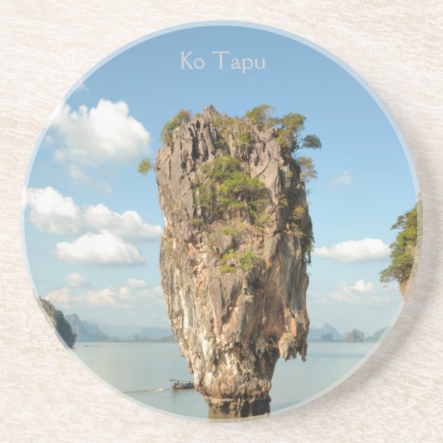 Posavasos Isla Ko Tapu en Tailandia (Frente)