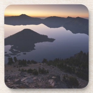 Posavasos Isla Wizard al amanecer, Parque Nacional Lago del