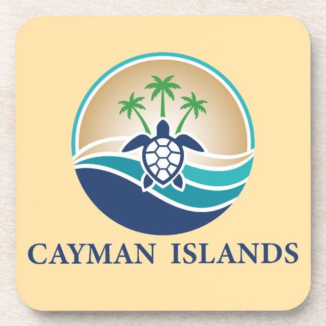 Posavasos Islas Caimán del Caribe (Frente)
