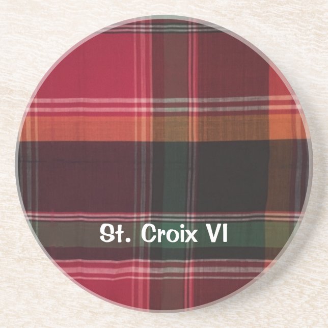 Posavasos Islas Vírgenes USVI St. Croix Personalizar (Frente)