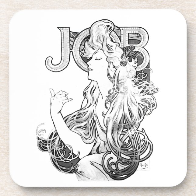 Posavasos ISOGS de Alphonse Mucha JOB (Frente)