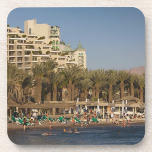 Posavasos Israel, El Negev, Eilat, Mar Rojo frente a la play