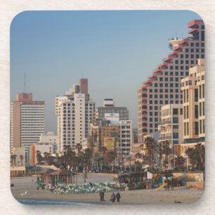 Posavasos Israel, Tel Aviv, playa, hoteles, atardecer