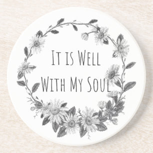 Posavasos It Is Well With My Soul Piedra de Soporte