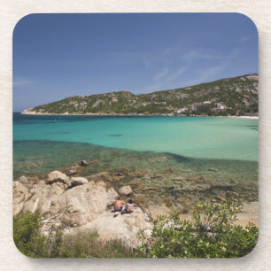 Posavasos Italia, Cerdeña, Baja Cerdeña. Playa de resort.