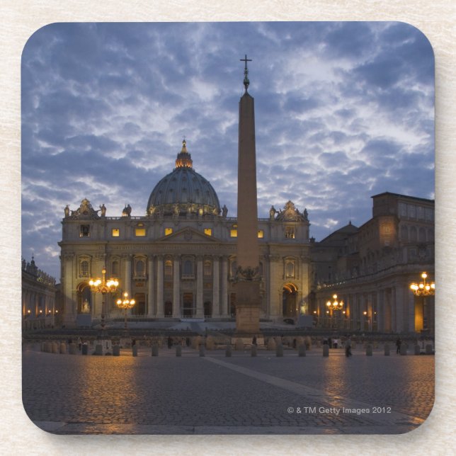 Posavasos Italia, Roma, Ciudad del Vaticano, la basílica de (Frente)
