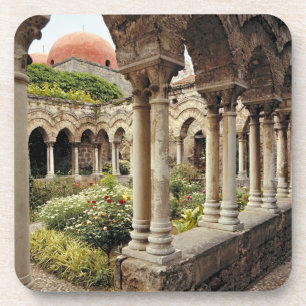 Posavasos Italia, Sicilia, Palermo. Los claustros sobreviven