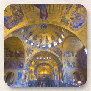 Posavasos Italia, Venecia. Interior de la Catedral de San Ma