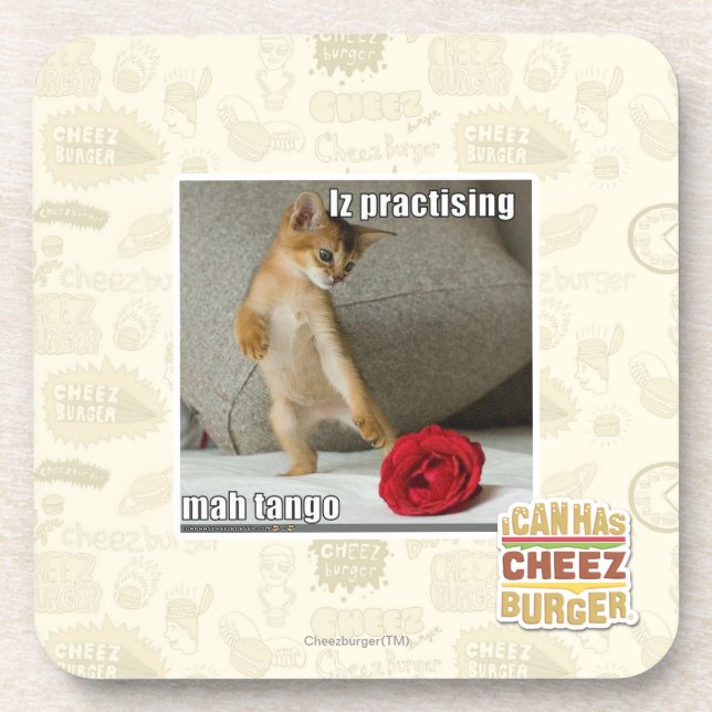 Posavasos Iz que practica tango del mah (Frente)