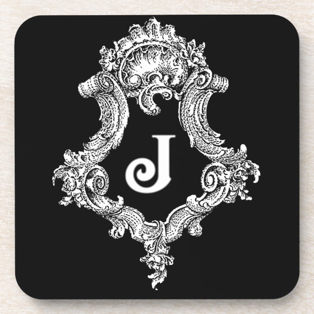 Posavasos J Monograma inicial (Frente)