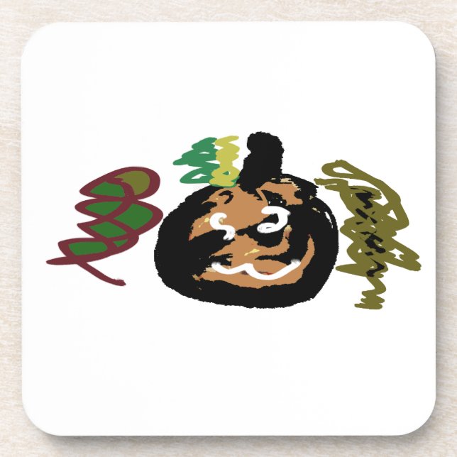 Posavasos Jack de Halloween para el café (Frente)