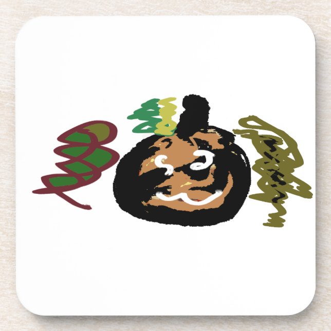 Posavasos Jack de Halloween para el café (Frente)