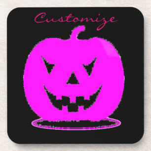 Posavasos Jack rosado Halloween o'lantern Thunder_Cove
