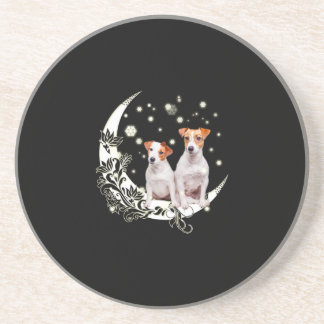 Posavasos Jack Russell Couple Love Cute Jack Russell